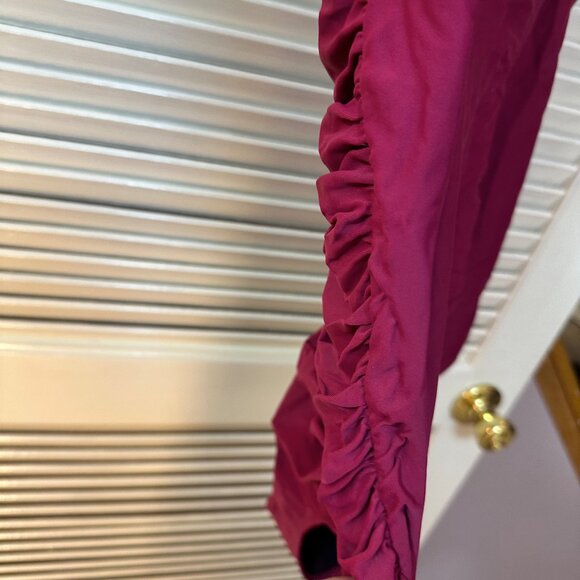 Torrid Burgundy Embroidered Ruched One-Piece Swimsuit – Size 0 (L) - Picture 15 of 16